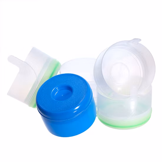 Tapas plásticas para botellas de agua de suministro de fábrica, 55 mm, tapa sellada de 5 galones