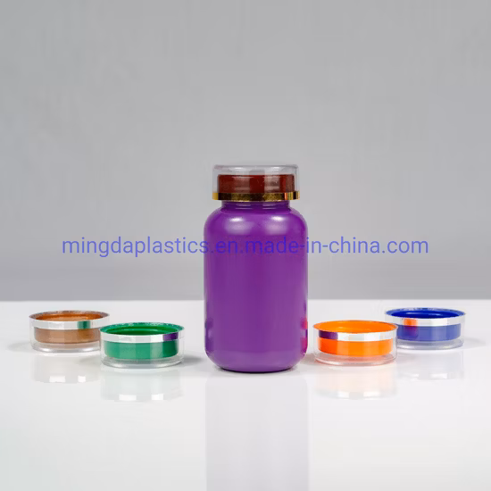 Color de la botella del envase de plástico redondo del HDPE de la píldora/de las tabletas/de la cápsula/de la vitamina 200ml