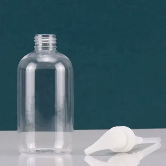 Botella plástica clara redonda al por mayor del champú del animal doméstico de 250ml 350ml 550ml 700ml