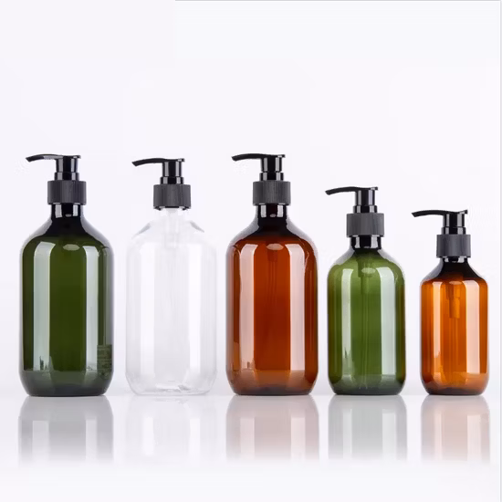 Botella plástica redonda de la loción del champú del animal doméstico de 250ml 350ml 550ml